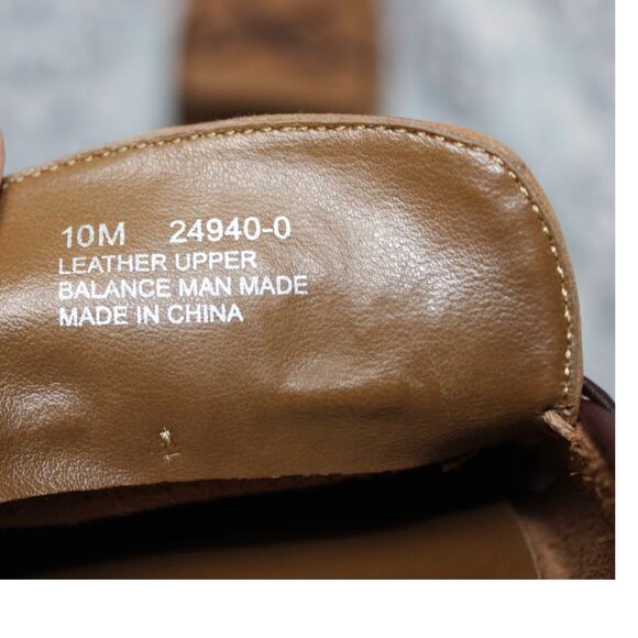 What's What by Aerosoles Size 10 Slip On‎ Mule Loafers Tan Leather - Picture 5 of 8